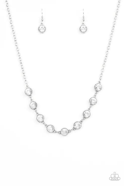Starlit Socials - White Necklace