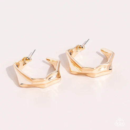 Cutting Edge Couture - Gold Earrings