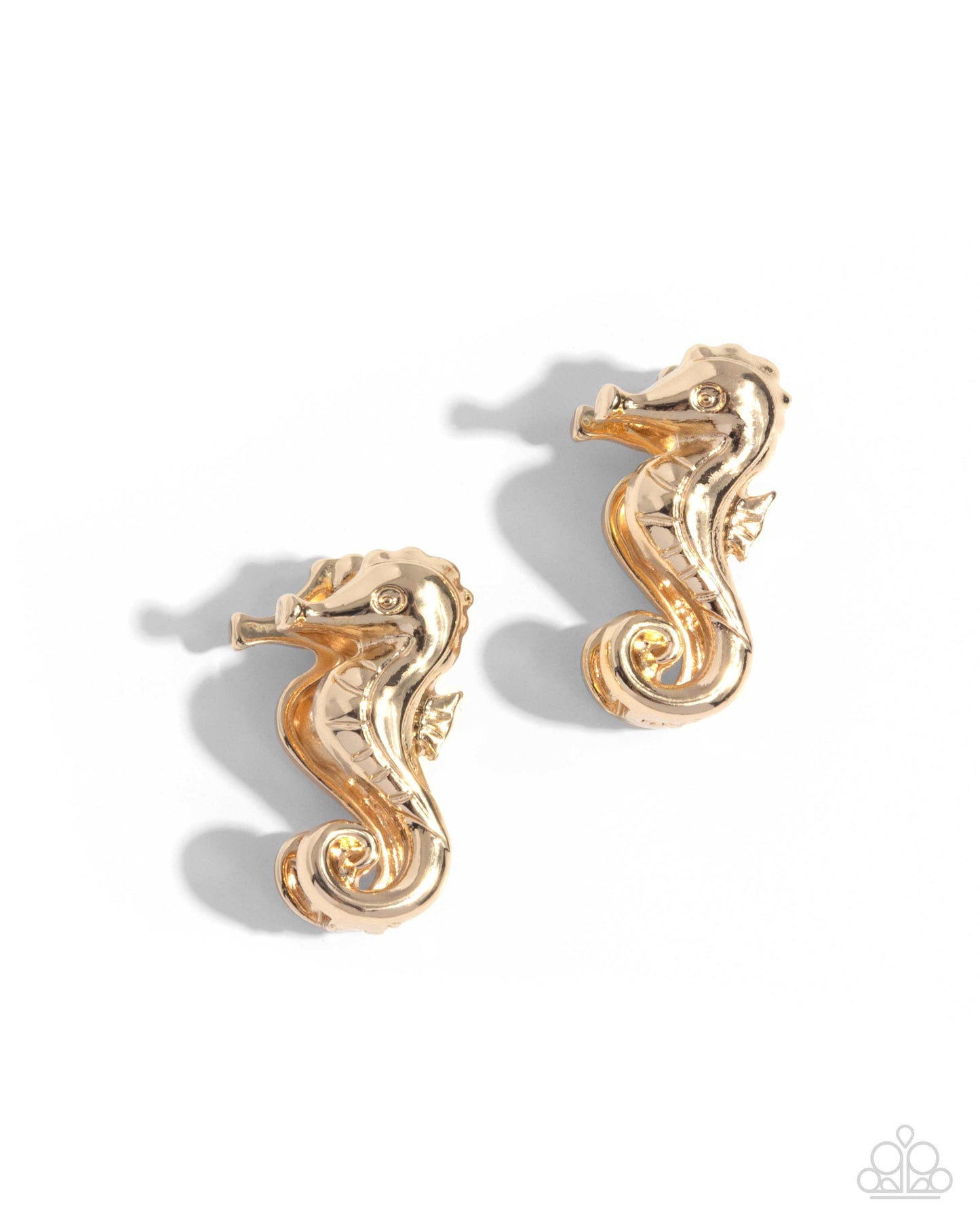 Sea Horse Statement - Gold Earrings