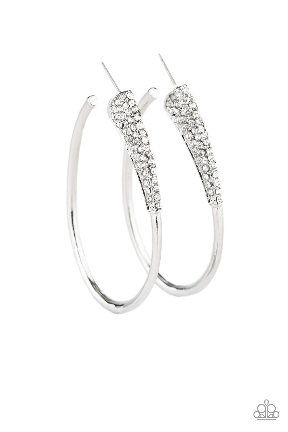 Winter Ice - White Earring Hoop
