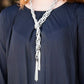 Scarf Necklace- Silver