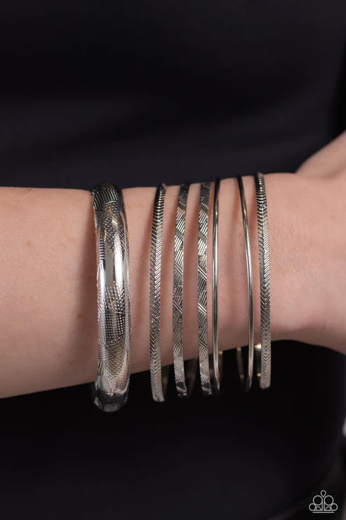 Stackable Stunner - Silver  Bracelet