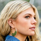 Contemporary Curves - Green  Earrings