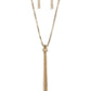 Metallic MESH-Up - Brass  Necklace