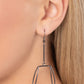 Trapezoidal Transcendence - Black  Earrings