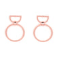 CONTOUR Guide - Copper  Post Earrings