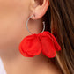 Chiffon Class - Red Earrings