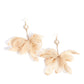 Seriously Sheer - Brown Earrings