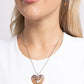 Hallucinatory Hearts - Orange Necklace