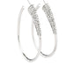Winter Ice - White Earring Hoop