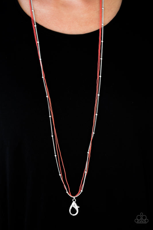 Colorfully Chic - Orange Lanyard