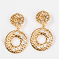Sophisticated Shimmer - Gold Clip-On