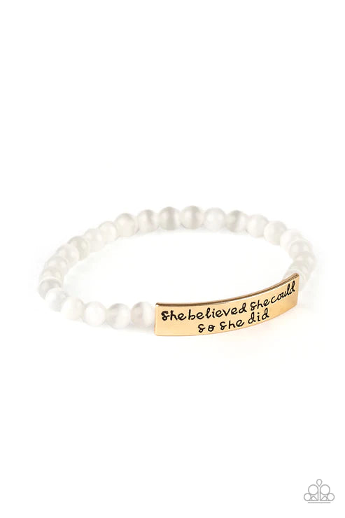 So She Did - Gold Bracelet