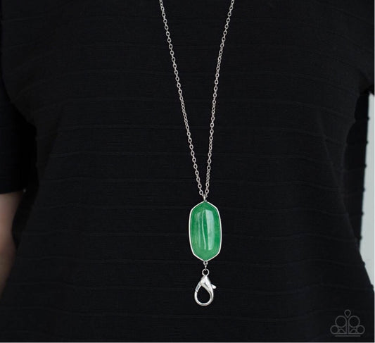 Elemental Elegance - Green Lanyard