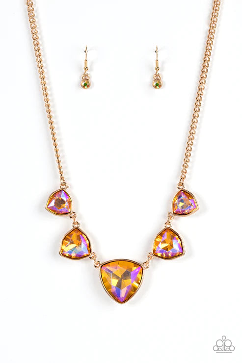 Cosmic Constellations - Gold  Necklace