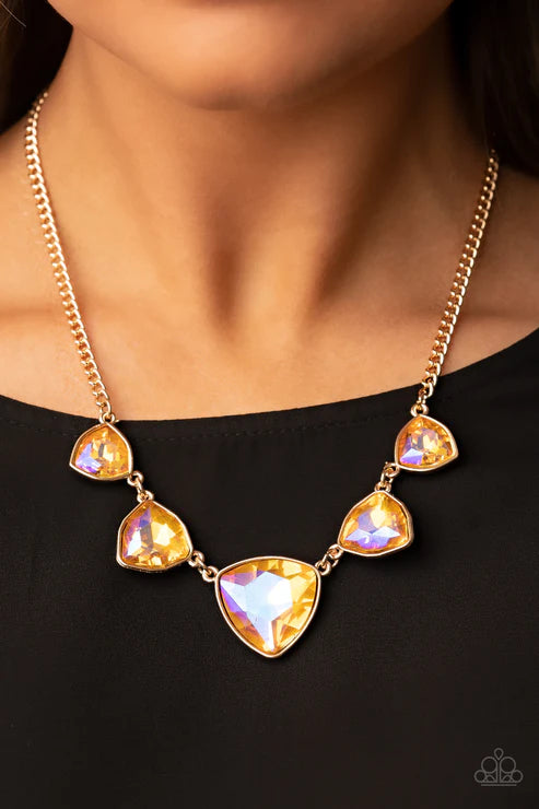 Cosmic Constellations - Gold  Necklace