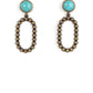 Riverbed Refuge - Brass Post Earrings