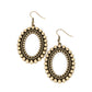 Homestead Hideaway - Brass Earrings