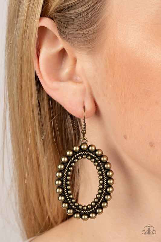 Homestead Hideaway - Brass Earrings
