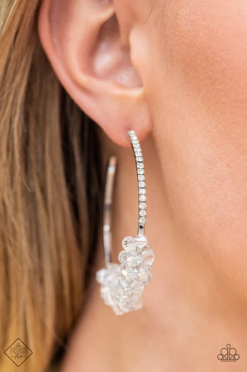 Bubble-Bursting Bling - White  Earrings