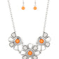 Aquatic Garden - Orange  Necklace