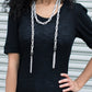 Scarf Necklace- Silver