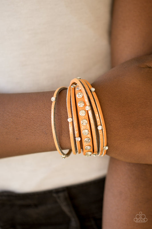 Catwalk It Off - Orange Bracelet